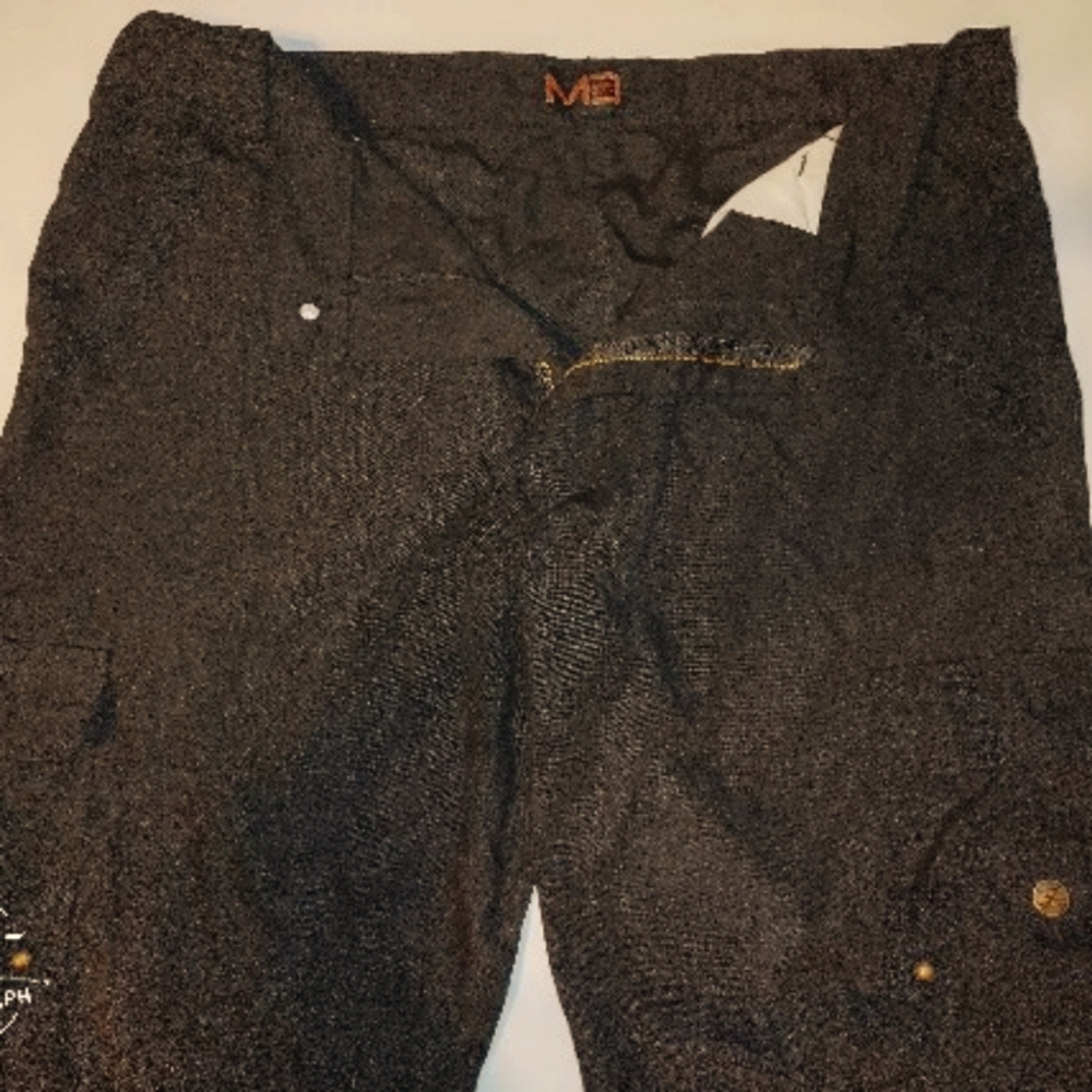 Marx and Dutch black cargo shorts, 34